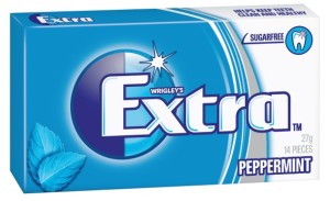 The brand&rsquo;s new look logo features a split, two-tone shield, with a 'glint' reinforcing that chewing sugar-free Extra is &ldquo;a great way to help keep teeth clean and healthy after eating and drinking&rdquo;.